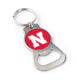 NCAA Nebraska Cornhuskers Bottle Opener Keychain