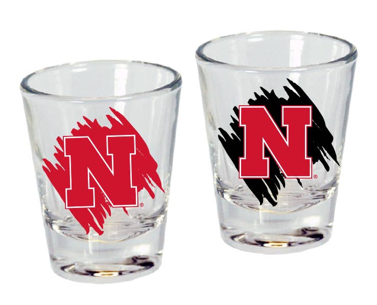 Nebraska Cornhuskers Shotglass Scribble