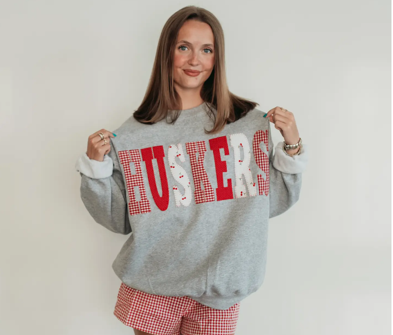 M-CUSTOM PATCHWORK - GREY CREW